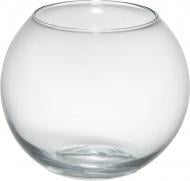 Ваза стеклянная Шар 26 см прозрачная