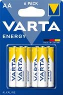 Батарейки Varta Energy BLI AA (пальчиковые) 6 шт. (4106229416)
