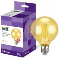 Лампа світлодіодна IEK FIL Gold G95 8 Вт E27 2700 К 220 В жовта