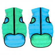 Куртка двусторонняя AiryVest светящаяся р. М 50 салатово-голубая