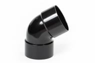 Колено трубы PROFiL двухраструбное 60° 100 мм черный