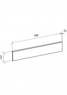 Фасад для кухни Грейд графит матовый 110x596 н/св нижний универсальный альфа