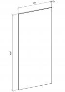 Боковина Грейд графит матовый 1317x579 н/св топ модель R-1 альфа