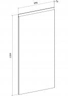 Фасад для кухни Грейд графит матовый 1334x596 нижний левый альфа