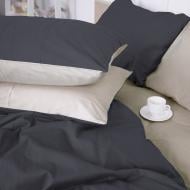 Комплект постельного белья Сатин Dulness 0001+0240 143х210 см молочный/серый MirSon Комплект постельного белья Сатин Dulness 0001+0240 143х210 см молочный/серый MirSon