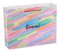 Пакет подарочный Вітаю 31,5x25x8 см