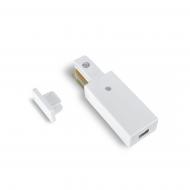 Коннектор однофазный Videx белый 26475