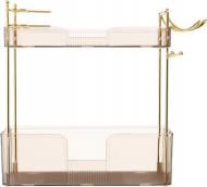 Органайзер Sensio для косметики и фена 2 уровня Cleara (SQ-3488) янтарь Органайзер Sensio для косметики и фена 2 уровня Cleara (SQ-3488) янтарь