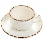 Чашка для кофе с блюдцем 90 мл Enternasyonal Gural Porselen