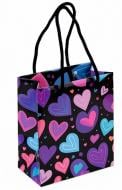 Пакет подарочный Hearts mini 15x13x7 см