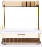 Органайзер для косметики Sensio 2 уровня с ящиком Cleara (SQ-3471) янтарь