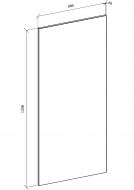 Боковина Грейд графит матовый 1338x579 н/св модель R-1 альфа