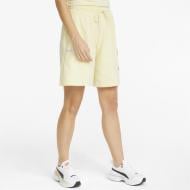 Шорти Puma Brand Love High Waist Shorts 53446441 р. XS жовтий