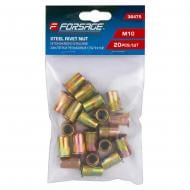 Набір заклепок різьбових сталевих М10 13х21 мм 20 шт./уп. Forsage F-36475 Набір заклепок різьбових сталевих М10 13х21 мм 20 шт./уп. Forsage F-36475
