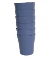 Набор стаканов Goldex Элит 23074/син 280 мл 6 шт.