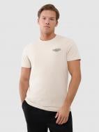 Футболка 4F TSHIRT M1974 4FWSS25TTSHM1974-12S р.S бежевий Футболка 4F TSHIRT M1974 4FWSS25TTSHM1974-12S р.S бежевий