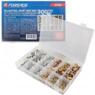 Набір заклепок алюмінієвих та сталевих 300шт 300 шт./уп. Forsage F-36480 Набір заклепок алюмінієвих та сталевих 300шт 300 шт./уп. Forsage F-36480