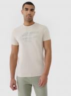 Футболка 4F TSHIRT M2004 4FWSS25TTSHM2004-12S р.S бежевый