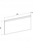 Фасад для кухни Грейд графит матовый 355x896 н/св NLC универсальный альфа