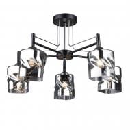 Люстра стельова Victoria Lighting 5x60 Вт E27 чорний Person/PL5 black