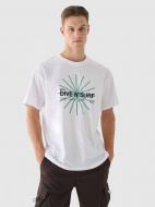 Футболка 4F TSHIRT M2540 4FRSS24TTSHM2540-10S р.S белый