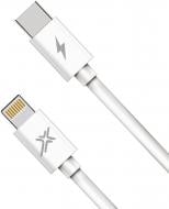 Кабель Grand-X Type C-Lightning для быстрой зарядки iPhone 20W 1 м white (CL-07)