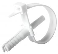 Стяжка для кабеля E.NEXT с дюбелем e.ctdub.stand.90.6.6.35 (50 шт./уп.) белый