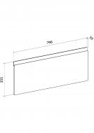 Фасад для кухни Грейд графит матовый 355x796 н/св универсальный альфа