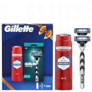 Набір подарунковий GILLETTE Станок для гоління чоловічий Mach3 з 2 змінними картриджами + Гель для душу Old Spice