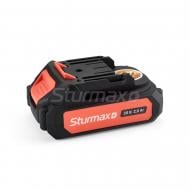 Аккумулятор Sturmax 20В Li-Ion , 2.0 А/ч с индикатором заряда, серия Cordless Range CRM2002B