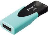 Флеш-память USB PNY 64 ГБ USB 2.0 black/blue (FD64GATT4PAS1KA-EFFD64GAT)
