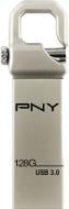 Флеш-память USB PNY 128 ГБ USB 3.0 silver (FDU128HOOK30-EF)