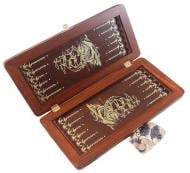 Нарды малые Фрегат из натурального дерева 41x41,5 см