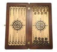 Нарды средние Легенда Роза ветров из натурального дерева