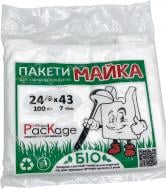 Пакет-майка Біо 7 мкм 240x430 мм 100 шт. Пакет-майка Біо 7 мкм 240x430 мм 100 шт.