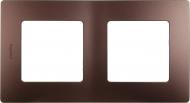 Рамка двухместная Etika 672562 универсальная сливовый Рамка двухместная Etika 672562 универсальная сливовый