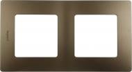 Рамка двухместная Etika 672572 универсальная какао Рамка двухместная Etika 672572 универсальная какао