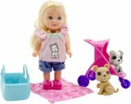 Кукольный набор Simba Эви и ее любимцы с колыбелью и аксессуарами 5733080