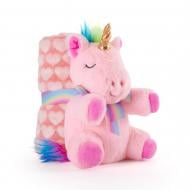Плед Perletti Toys Lily Unicorn з м'якою іграшкою 80x120 см рожевий