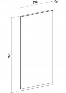 Фасад для кухни Грейд графит матовый 920x396 верхний левый альфа