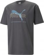 Футболка Puma PUMA ESS BETTER RELAXED GRAPHIC TEE 67329775 р.M серый