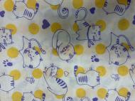 Пеленки Моя планета Коты фиолетовые К186-32 93x100 см