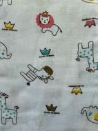 Пеленки Моя планета Африка К150-12 75x100 см белый с принтом