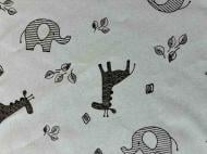 Пеленки Моя планета Жираф черный К186-18 93x100 см