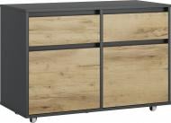 УЦЕНКА! Тумба мобильная Грейд Ален 950х670х450 мм дуб крафт золотой/графит (УЦ №3129)