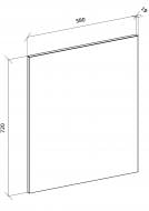 Боковина Грейд графит матовый 720x579 н/св топ модель R-1 альфа