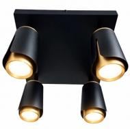 Светильник светодиодный ELIOS Tulip 4x10 Вт GU10 черный с золотым 121611