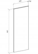 Боковина Грейд графит матовый 927x319 н/св топ модель R-1 альфа