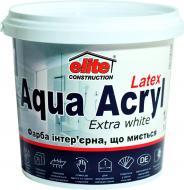Краска акриловая Elite Construction Аква-Акрил мат белая 5 л