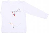 Реглан для девочки Luna Kids р.104 белый